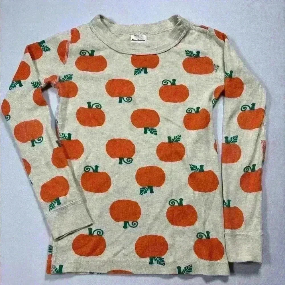 Hanna Andersson Pumpkin PJ Top - Size 5